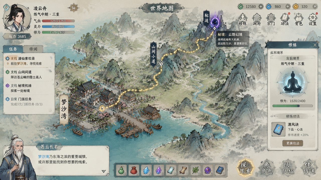 谪仙索欢录 角色养成 资料图 3